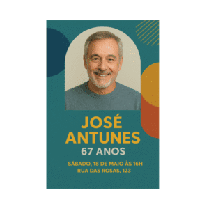 Convite de Aniversário Senhor A6