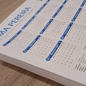 Folha de Mesa Calendário Personalizado