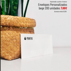 Envelopes DL Personalizados sem janela Bege