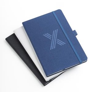Bloco A5 RPET suporte esferográfica personalizado